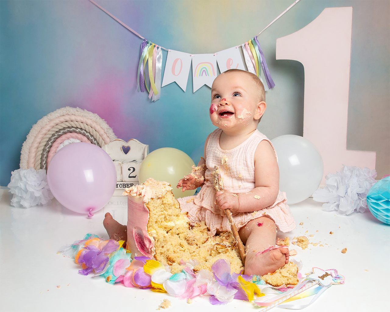 Funfetti Cake Smash for Baby - Obsessive Cooking Disorder